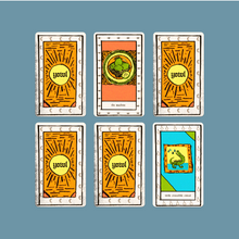 Load image into Gallery viewer, Milksick – Limited Edition Yellow + Red Marble 12” Vinyl + Fly T-Shirt + Tarot Card Bundle