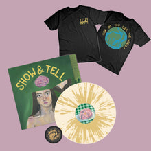 Load image into Gallery viewer, SIGNED: Bored At My Grandmas House - Show & Tell - Mustard Seed Vinyl + T-Shirt Bundle