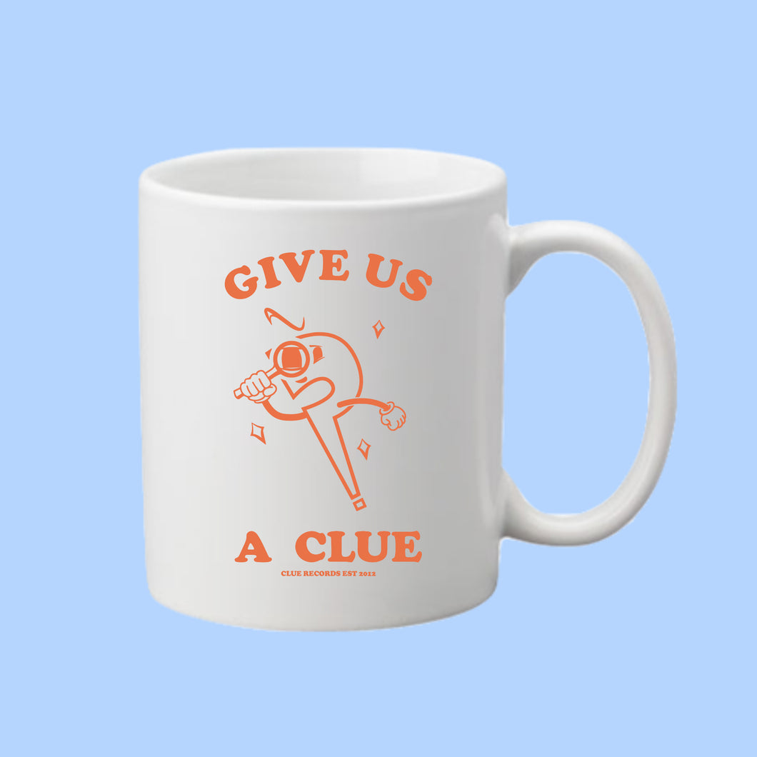 Clue Records Give Us A Clue Logo Mug